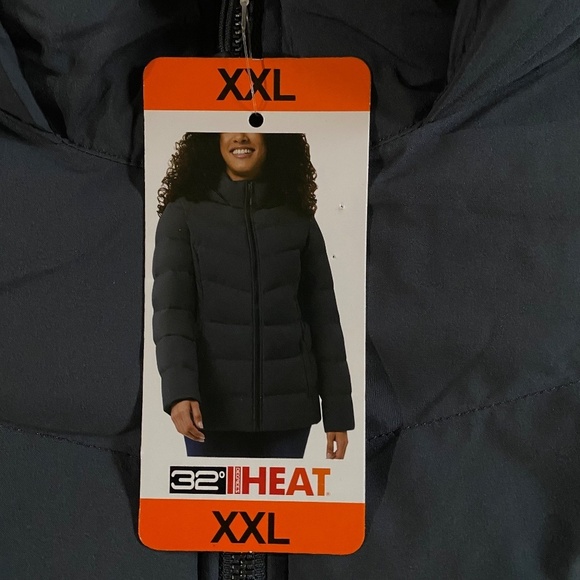 32 Degrees Heat Ladies' Winter Tech Jacket, Blue, XXL NWT - Picture 4 of 15